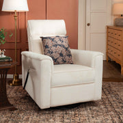 Monogram by Namesake Willa Deluxe Power Recliner and Swivel Glider with Heat + Massage | Ivory Corduroy | EXCLUSIVE!