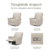 Monogram by Namesake Monroe Power Recliner & Swivel Glider