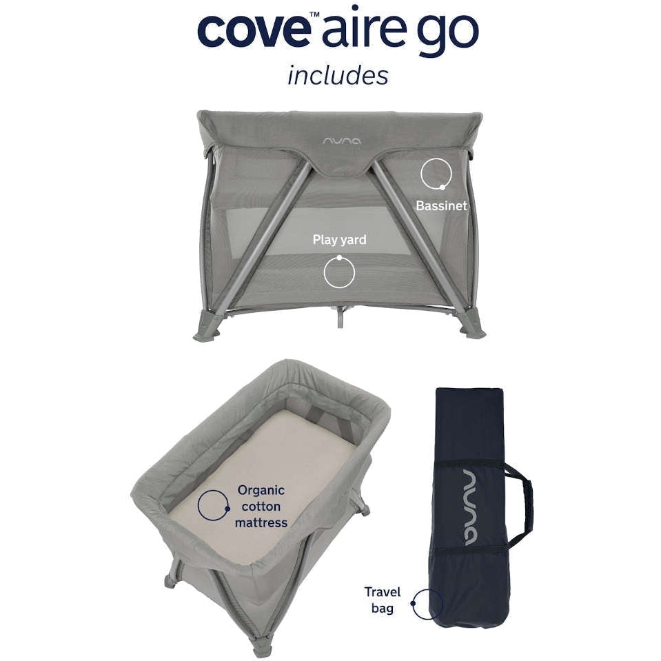 Nuna | Cove Aire Go Playard + Bassinet