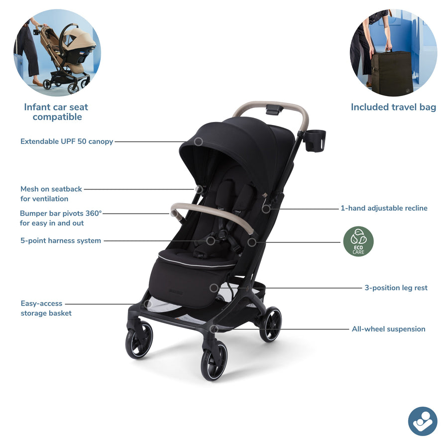 cabin approved travel stroller Maxi Cosi Oxford Cabin Lightweight Travel Stroller