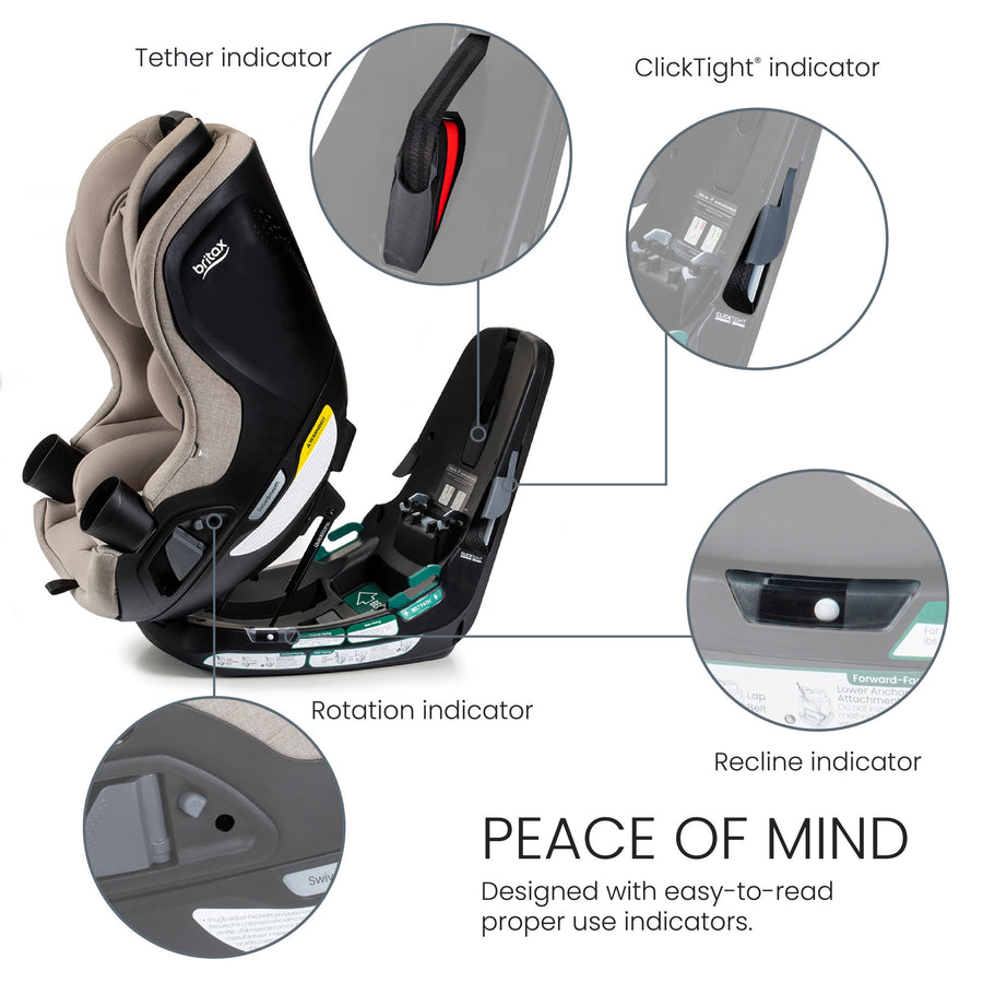 Britax Galaxy360 Slim Rotating Convertible Car Seat