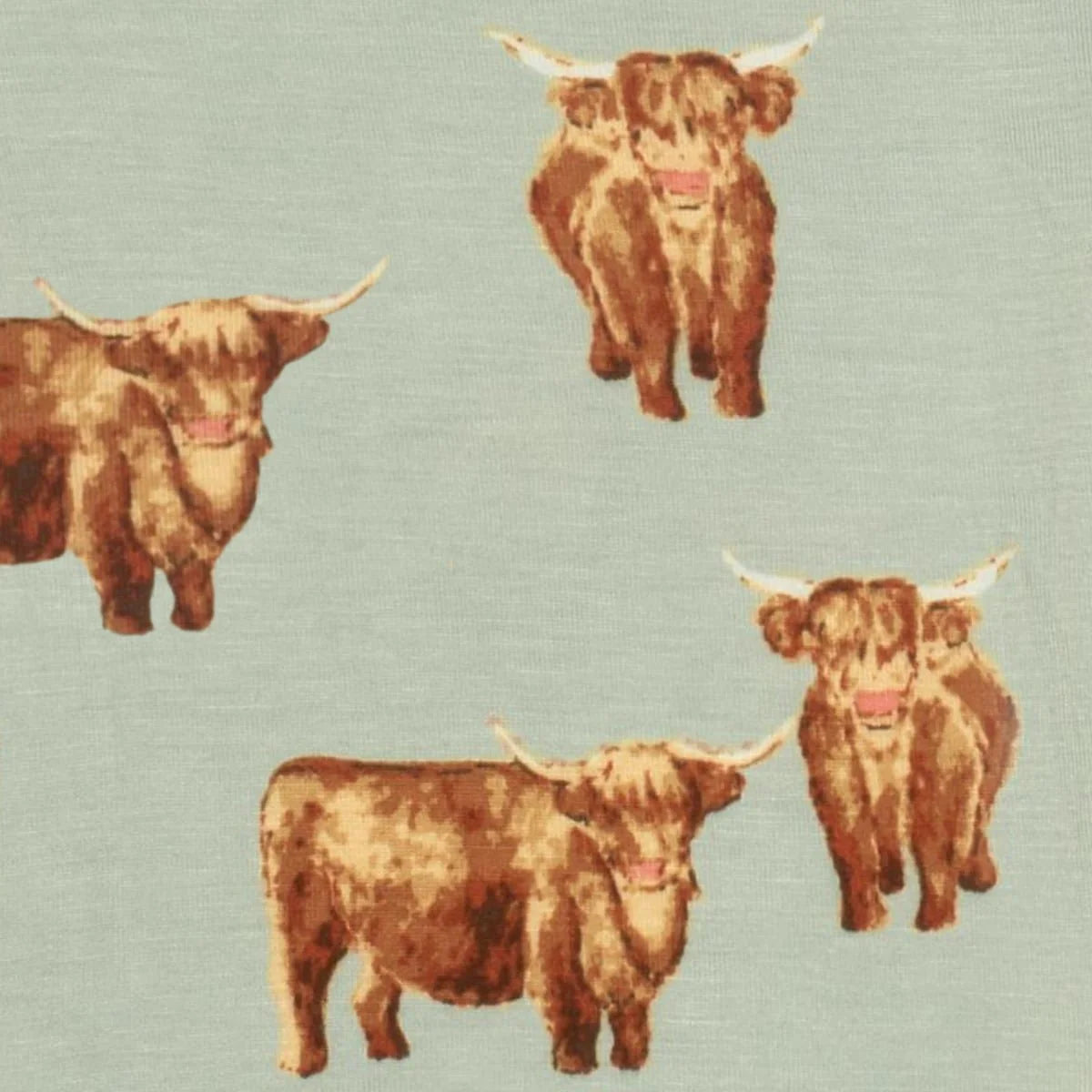 Milkbarn | Highland Cow Bamboo Kerchief Bib