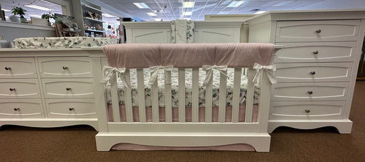 CF Baby Custom Bedding | Shiplap Roses Collection