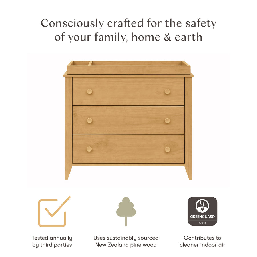 Babyletto Sprout 3-Drawer Changer Dresser with Removable Changing Tray