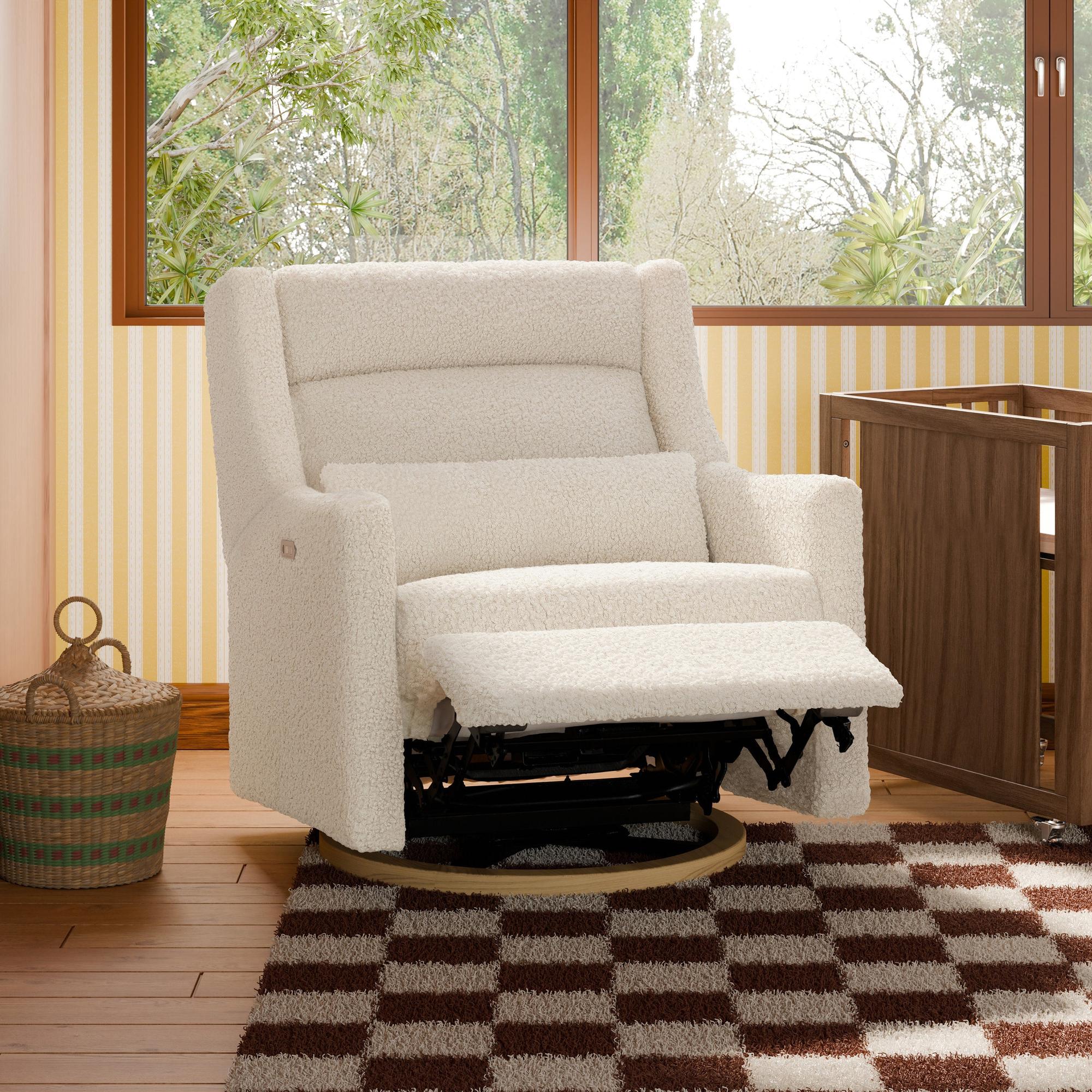 Babyletto Kiwi Plus Chair and a Half Power Recliner & Swivel Glider with Power Adjustable Headrest and USB Port