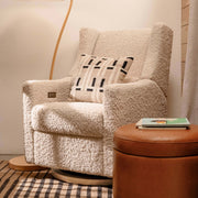 Babyletto | Kiwi Swivel Glider/Electric Recliner | Almond Teddy Bear Loop