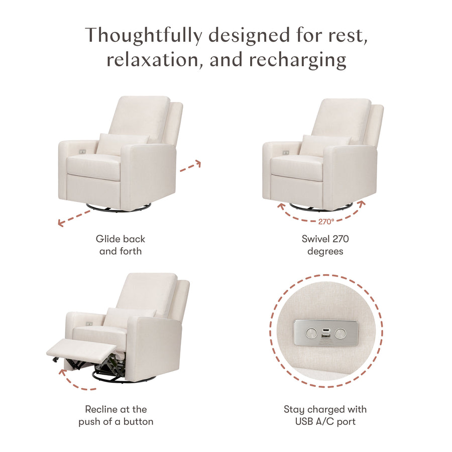 Babyletto Sigi Electronic Recliner and Glider with USB Port