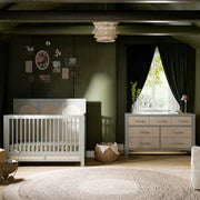 Namesake | Eloise | 4-in-1 Convertible Crib & 7-Drawer Double Dresser