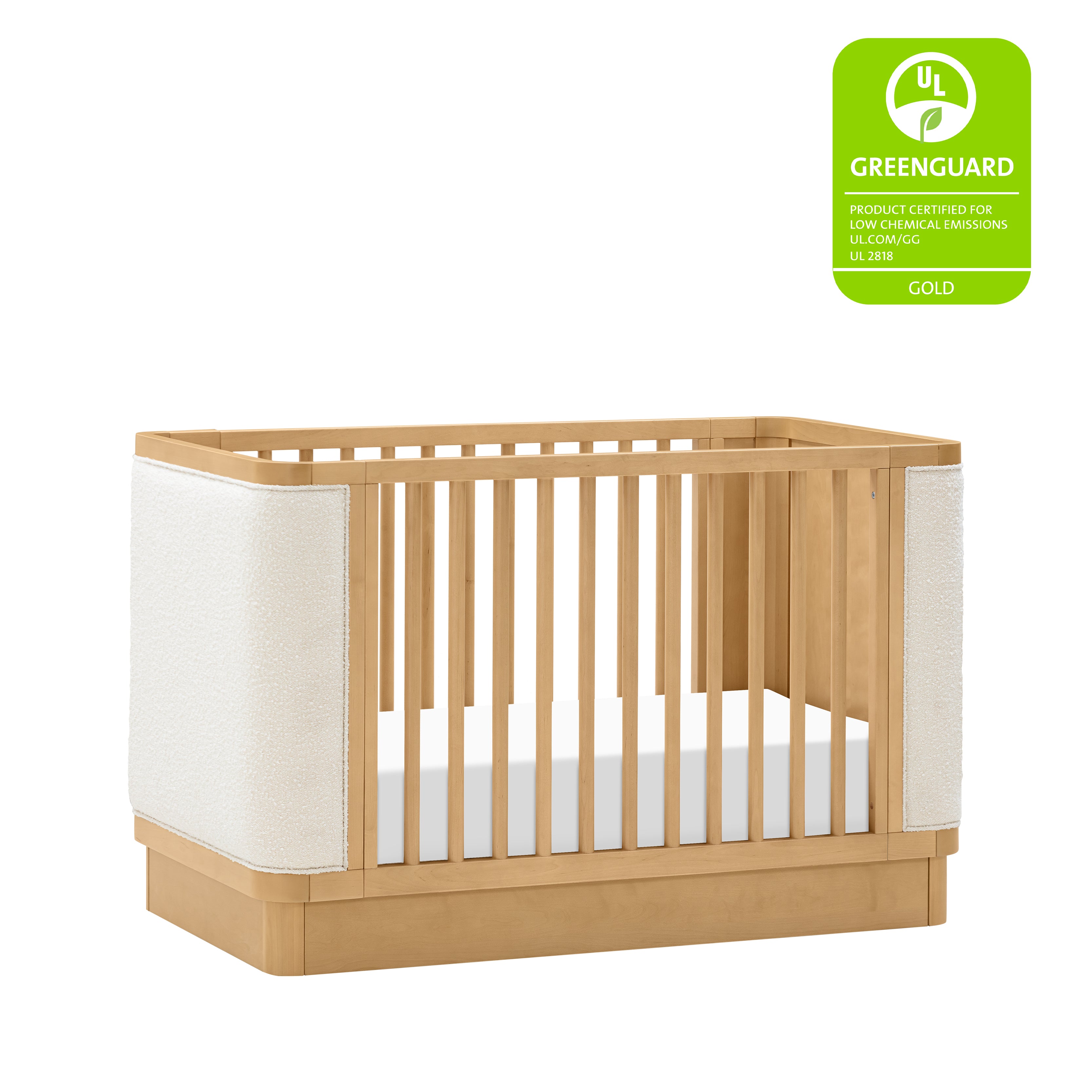 Baby Letto | Bondi Boucle 4-in-1 Convertible Crib w/ Toddler Rail