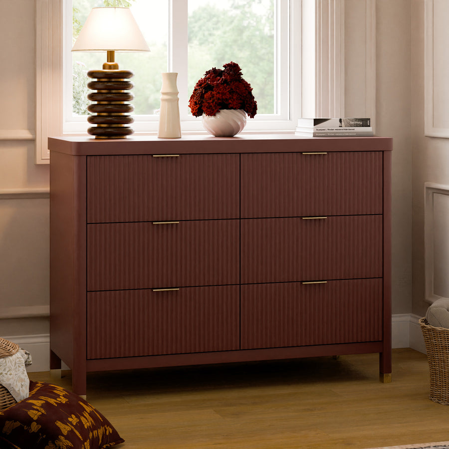 Namesake | Brimsley Tambour | 6-Drawer Double Dresser