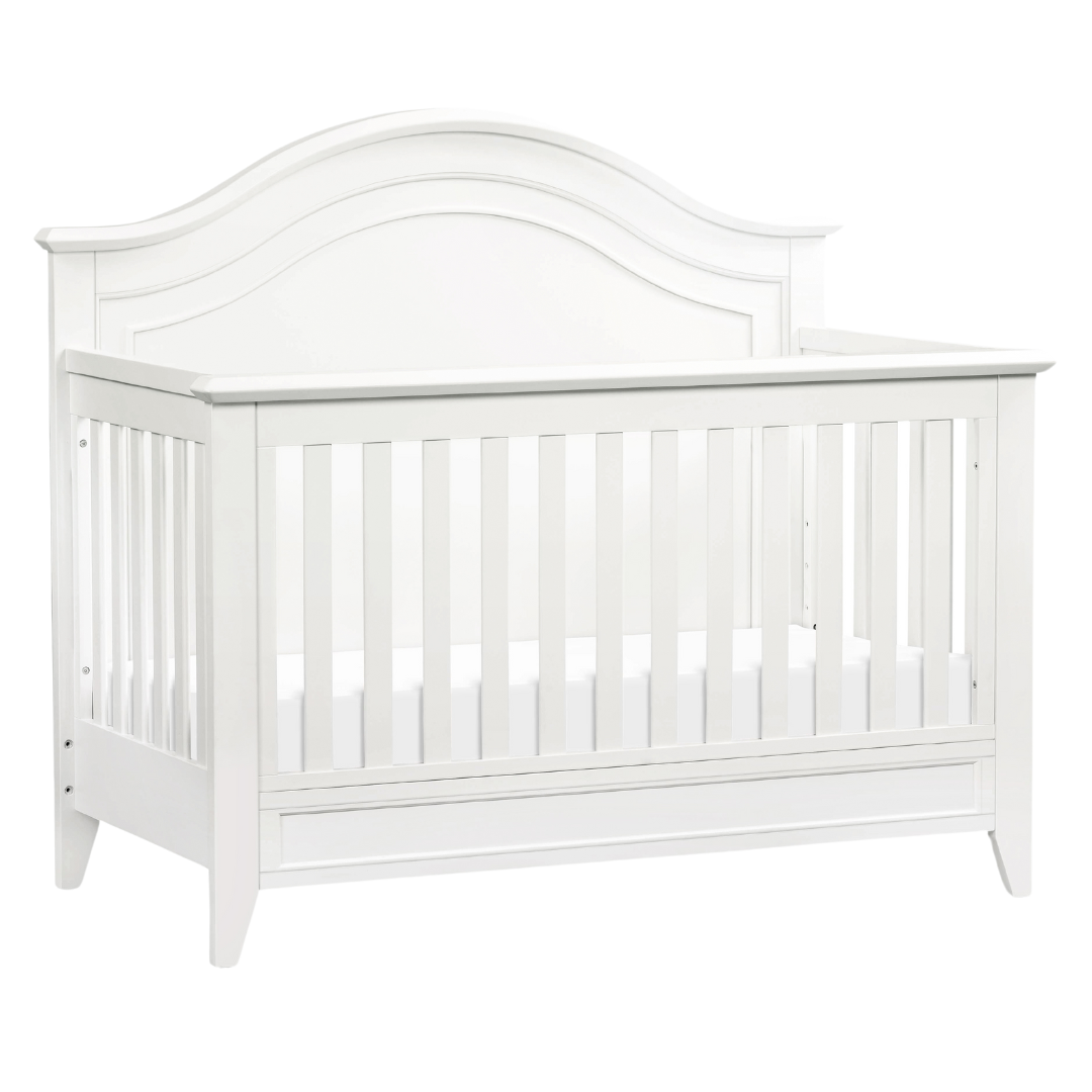 Monogram | Beckett | Rustic 4-in-1 Convertible Curve Top Crib