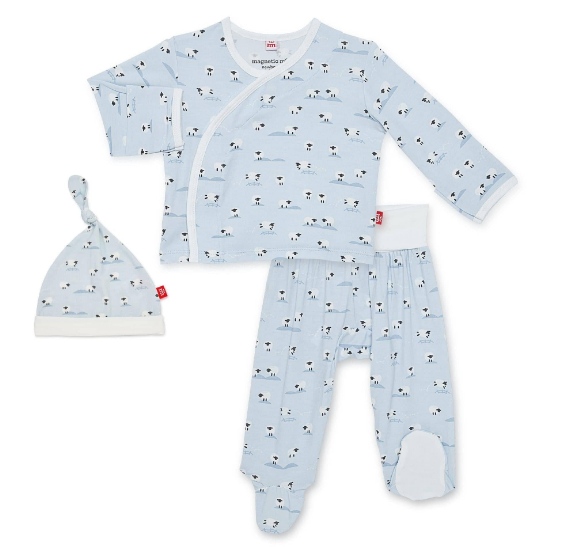 Magnetic Me | Baa Baa Baby Blue Kimono 3-Piece Set