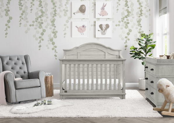 Simmons | Asher 6-in-1 Convertible Crib with Toddler Rail