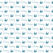 Sugar + Maple Plush Minky Fleece Personalized Blanket | Whale Icon Repeating Name