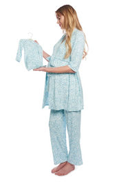 Everly Grey | 5-Piece Pajama Set | Waves