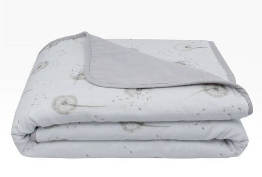 Living Textiles | Organic Muslin Stroller Blanket | Dandelion