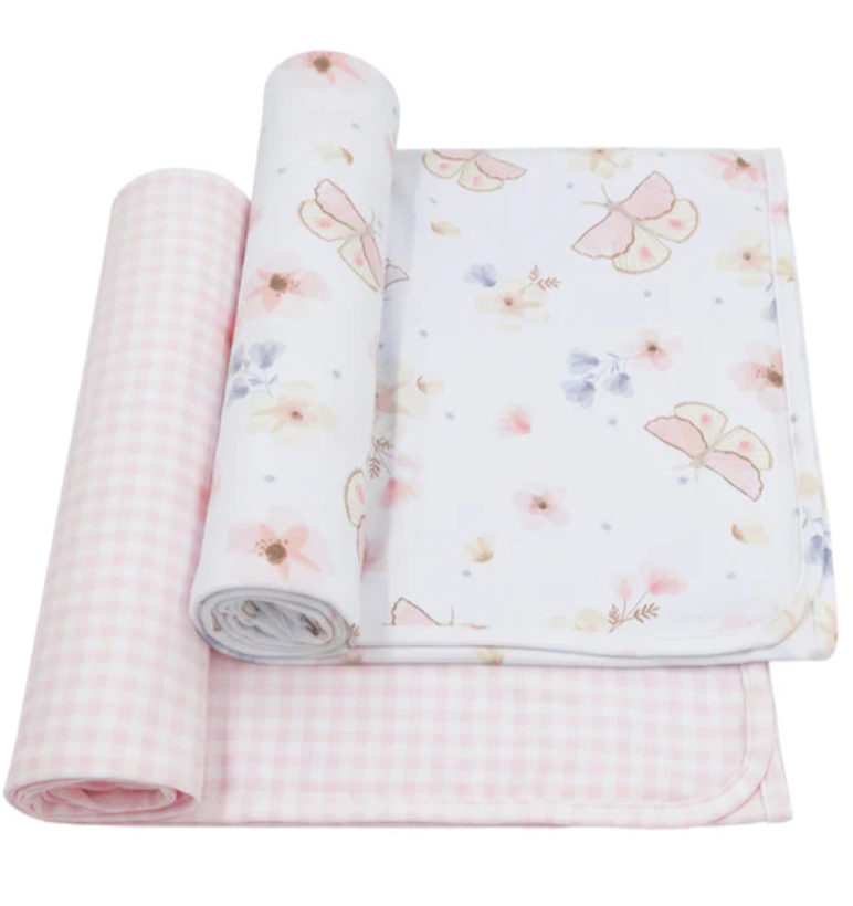 Living Textiles | 2PK Jersey Swaddle | Fly Away