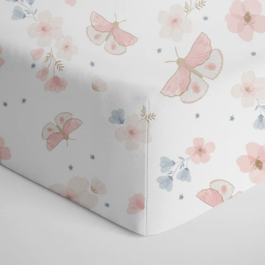 Living Textiles | Cotton Jersey Fitted Sheet | Fly Away
