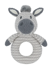 Living Textiles | Whimsical Knit Rattle | Zac Zebra