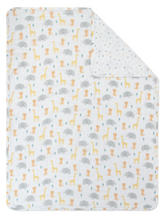 Living Textiles | Muslin Stroller Blanket | Animal Parade