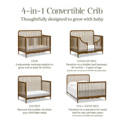 Namesake Liberty 4-in-1 Convertible Spindle Crib