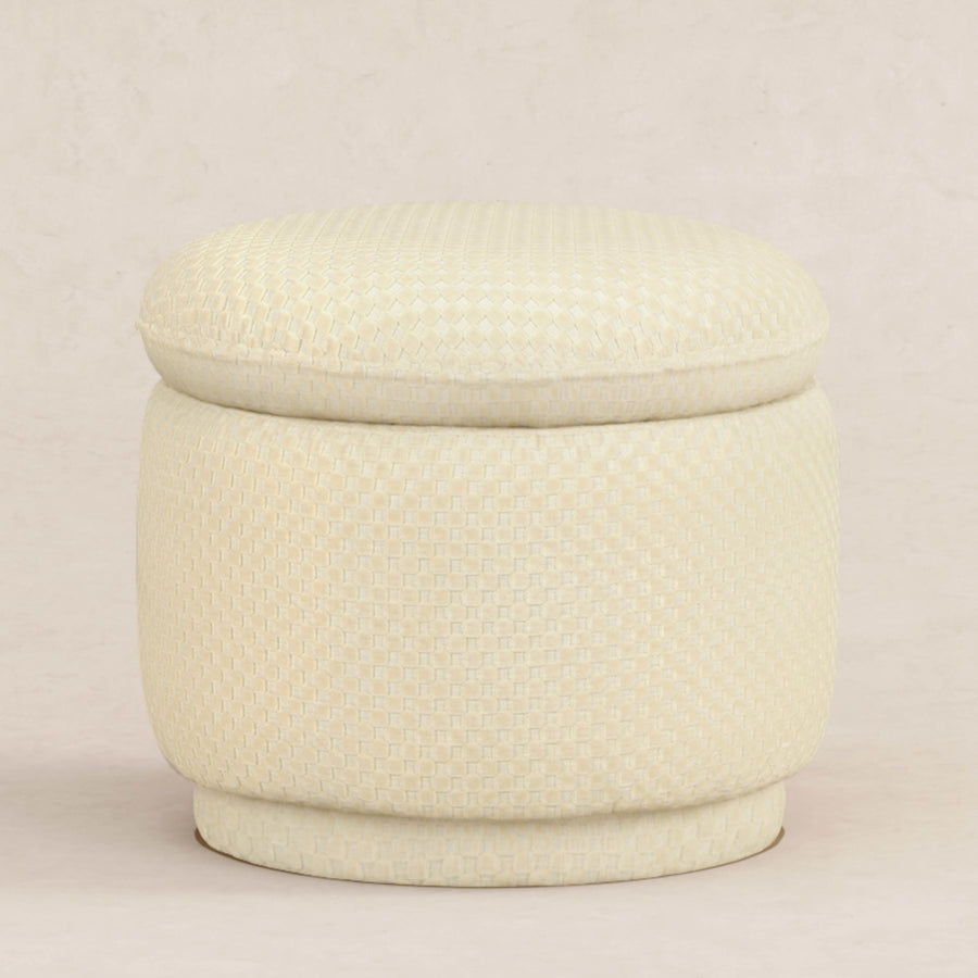 Babyletto Enoki Storage Ottoman in Velvet Checker