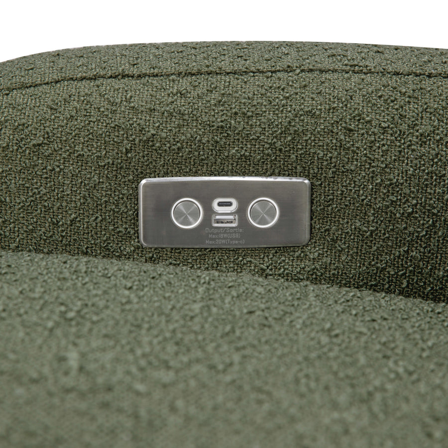 Babyletto Nami Electronic Recliner and Swivel Glider Recliner with USB port