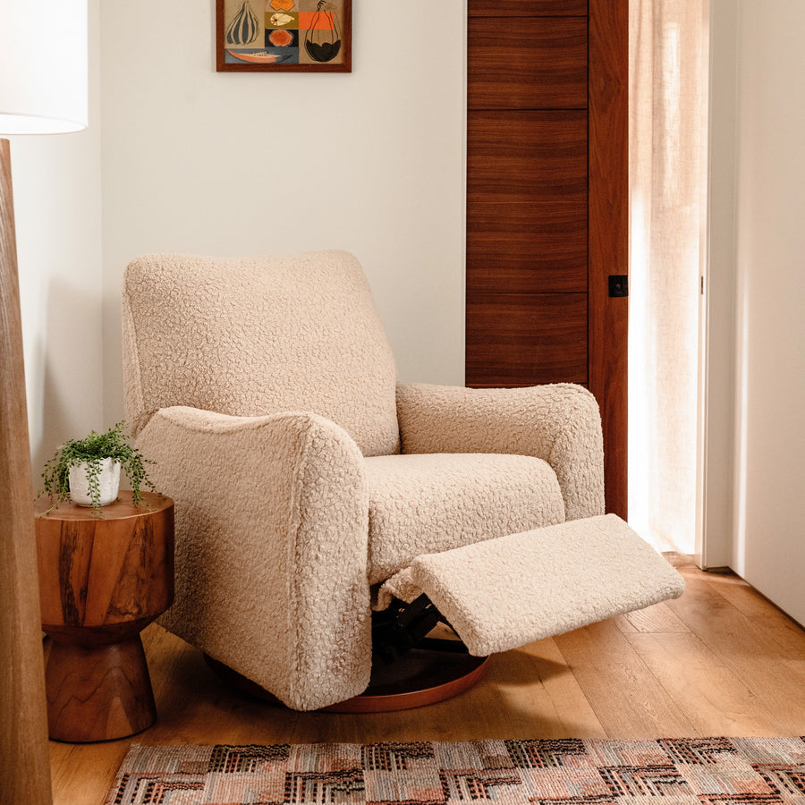 Babyletto Sunday Power Recliner and Swivel Glider in Shearling