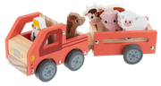 Baby Ganz | Wooden Tractor Playset