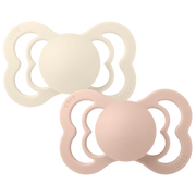 BIBS | Supreme Pacifiers 2 Pack - Ivory/Blush