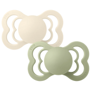 BIBS | Supreme Pacifiers 2 Pack - Ivory/Sage