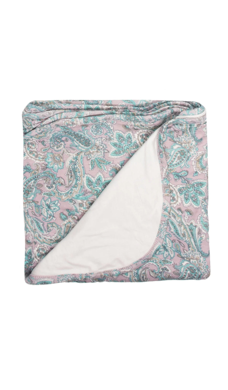 Everly Grey | Swaddling Blanket | Paisley