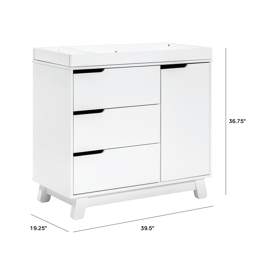 Babyletto Hudson 3-Drawer Changer Dresser with Removable Changing Tray