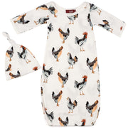 Milkbarn | Newborn Chicken Gown & Hat Set