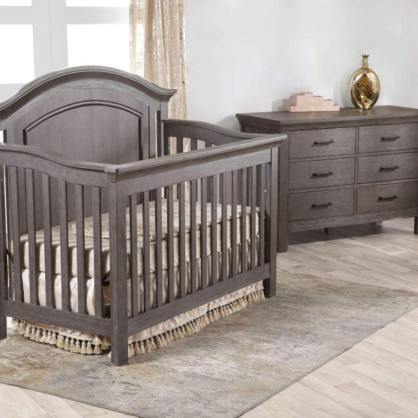 Pali | Como Arch Forever Crib + Double Dresser Set