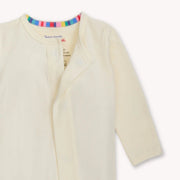 Magnetic Me | Solid White Cotton Footie