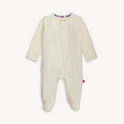 Magnetic Me | Solid White Cotton Footie