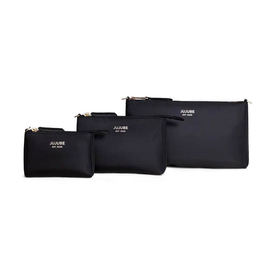 Jujube | 3-Piece Pouch Set Black