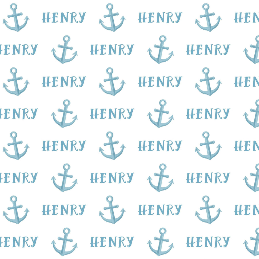Sugar + Maple Plush Minky Fleece Personalized Blanket | Anchor