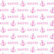 Sugar + Maple Plush Minky Fleece Personalized Blanket | Anchor