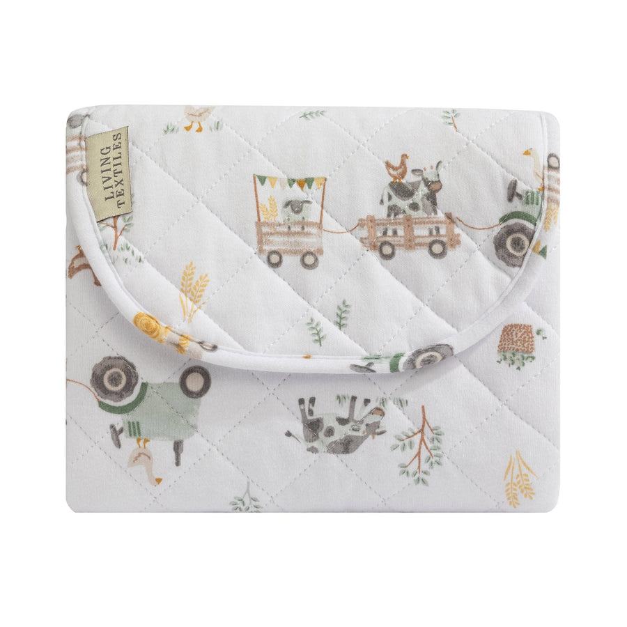 Living Textiles | Waterproof Travel Change Mat - Tractor Ride