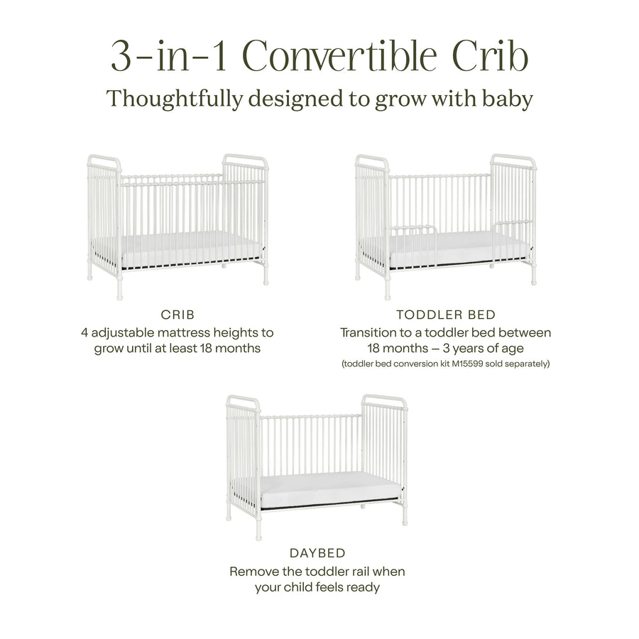 Namesake Abigail 3-in-1 Convertible Crib