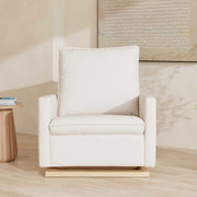 Babyletto Cali Pillowback Chair and a Half Glider in Eco-Performance Fabric | Water Repellent & Stain Resistant