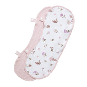 Living Textiles | 2PK Baby Bib Burp Cloth | Mushroom House