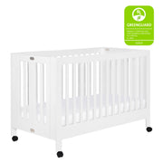 Babyletto Maki Portable Folding Crib with Toddler Bed Conversion Kit