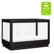 Babyletto Harlow Acrylic 3-in-1 Convertible Crib with Toddler Bed Conversion Kit