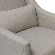 Babyletto Toco Swivel Glider and Ottoman in Eco-Performance Fabric | Water Repellent & Stain Resistant