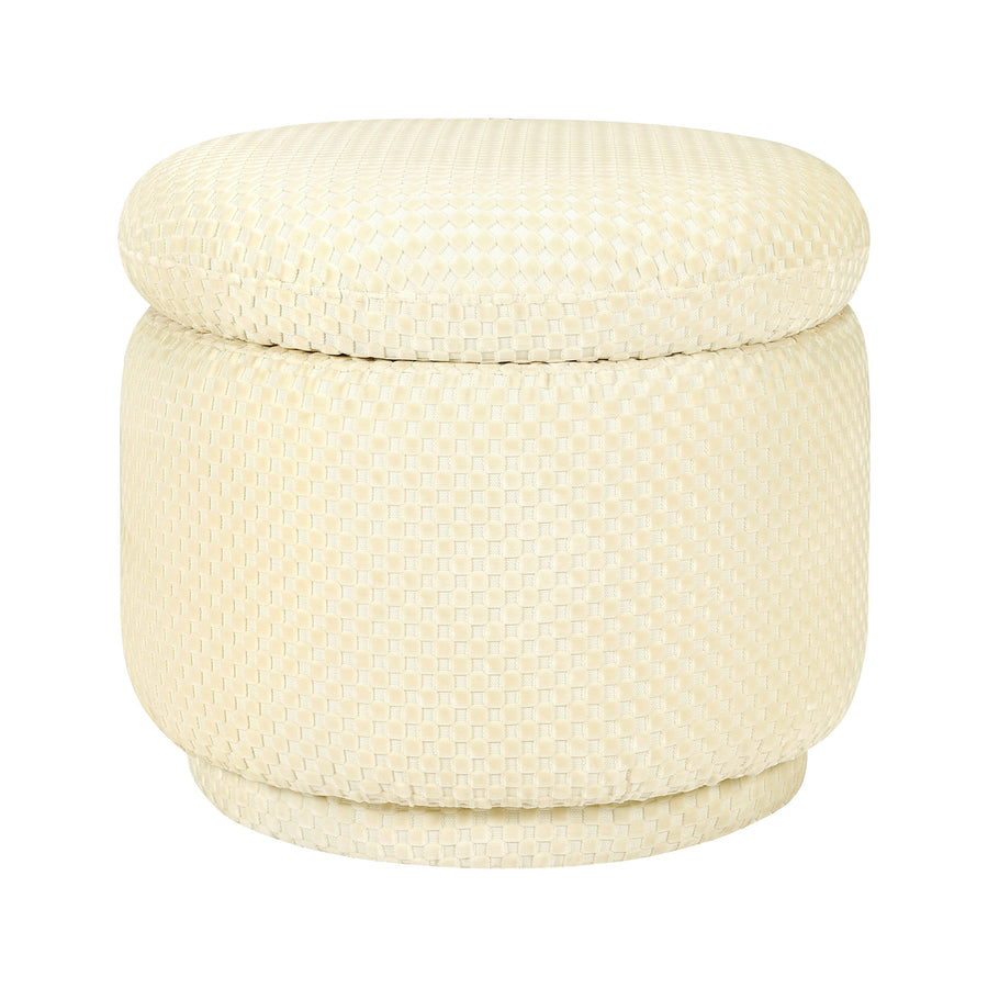 Babyletto Enoki Storage Ottoman in Velvet Checker