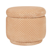 Babyletto Enoki Storage Ottoman in Velvet Checker