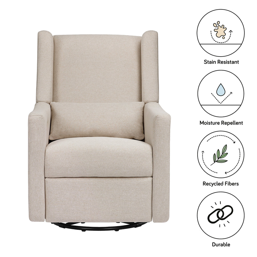 Babyletto Kiwi Electronic Recliner and Swivel Glider with USB port